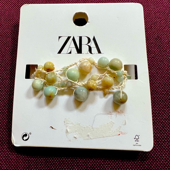 ZARA Beautiful Boho Bamboo Beaded & Threaded Jade Colored Lucky Bracelet🔥🔥🔥 - Picture 4 of 7